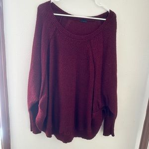 Unbranded maroon oversized sweater